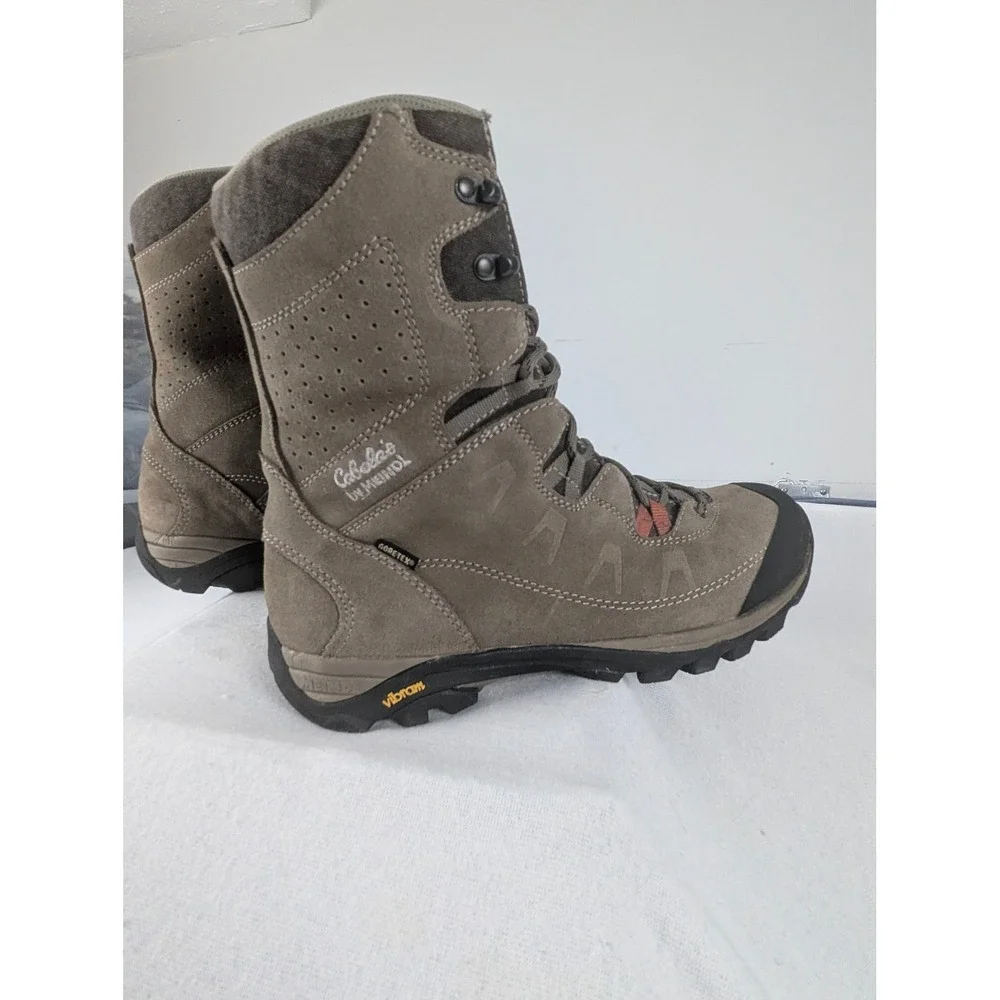 Womens Cabelas by Meindl GoreTex Thinsulate Vibram Hunting Boots Brown 8.5 Gorp